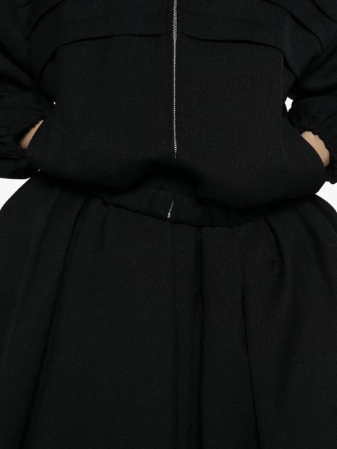 SHUSHU/TONG pleated pouf skirt - Black