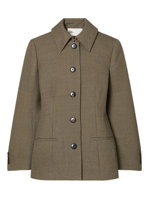 Tory Burch button wool jacket - Brown - zdjęcie produktu nr 1