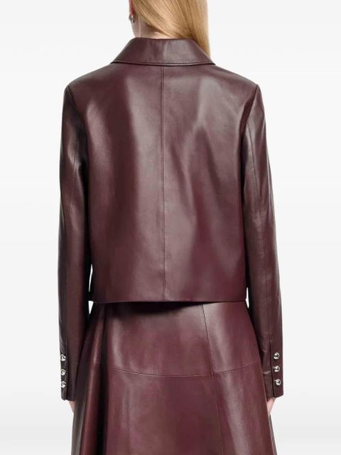 Altuzarra four pockets leather jacket - Brown