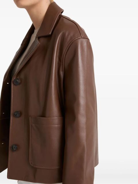 Yves Salomon leather jacket - Brown