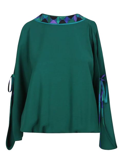 PUCCI open-back blouse - Green - zdjęcie produktu nr 1