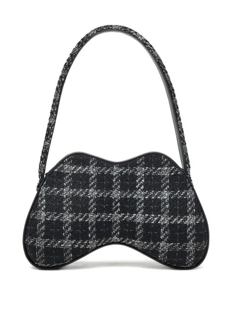 Diesel Double-D houndstooth shoulder bag - Black