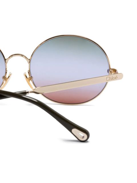 Chloé Eyewear round-frame sunglasses - Gold