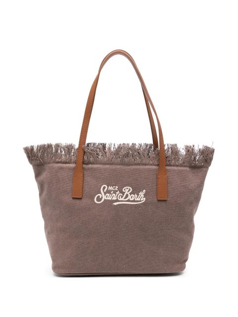 MC2 Saint Barth City fringed tote bag - Brown - zdjęcie produktu nr 1