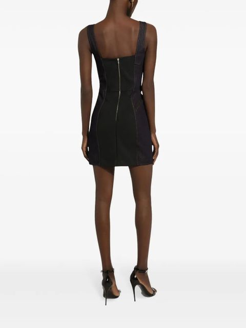 Dolce & Gabbana logo-plaque bustier dress - Black - zdjęcie produktu nr 2