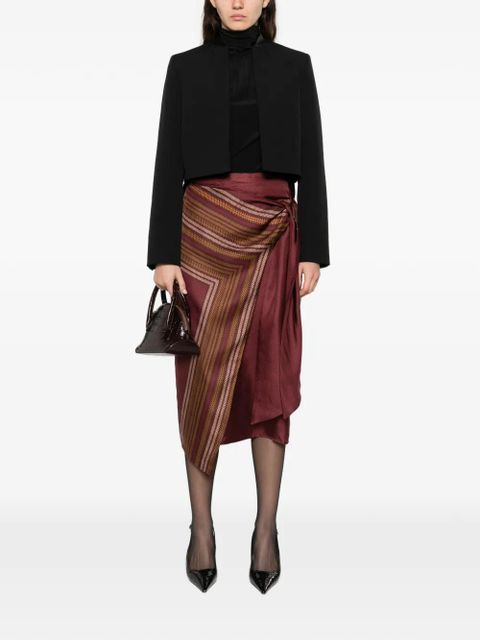 Max Mara Tesoro satin-trim jacket - Black - zdjęcie produktu nr 2