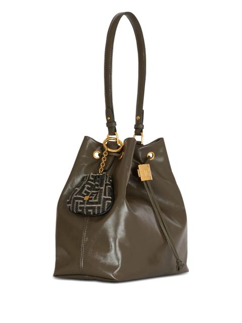 Balmain monogram jacquard keyring - Black