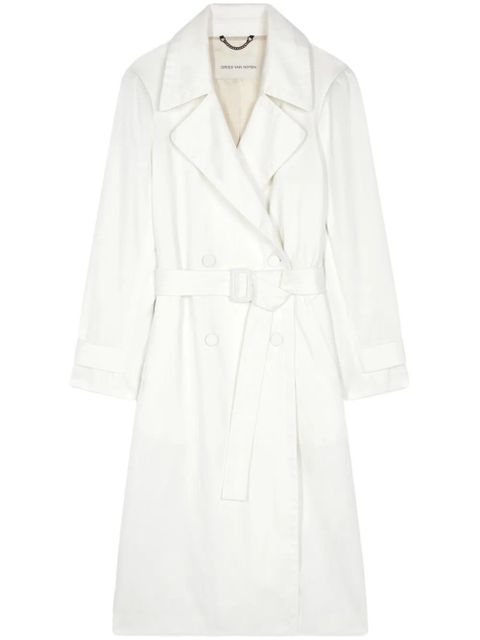 DRIES VAN NOTEN cotton mac coat - White - zdjęcie produktu nr 1