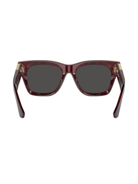 Burberry Eyewear checkered wayfarer-frame sunglasses
