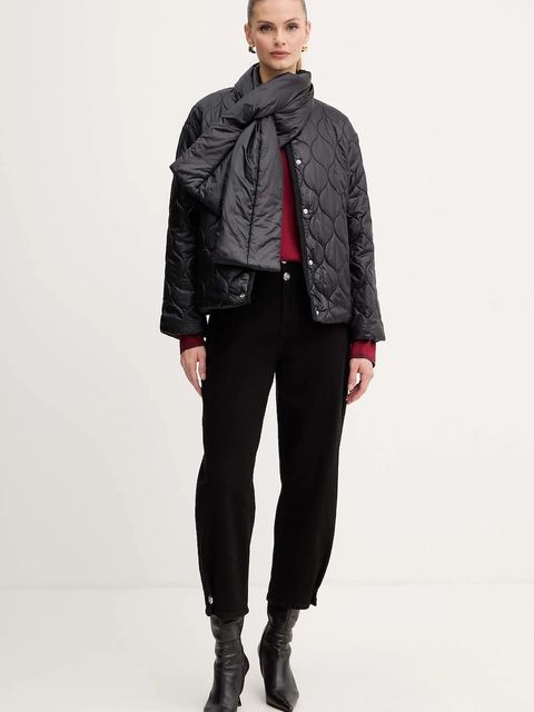 Liu Jo kurtka kolor czarny przejściowa MF5016 T091A