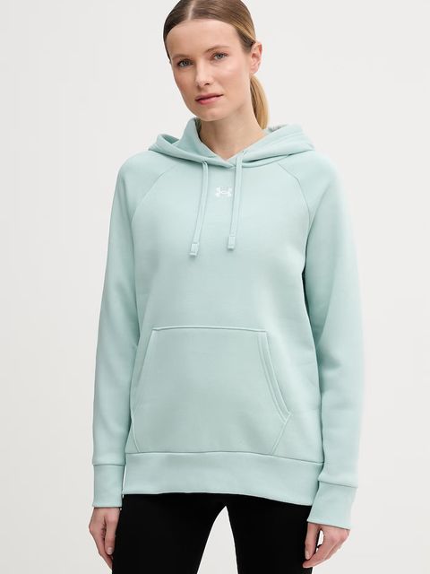 Under Armour bluza z kapturem damska z bawełną UA Rival Fleece - zdjęcie produktu nr 1