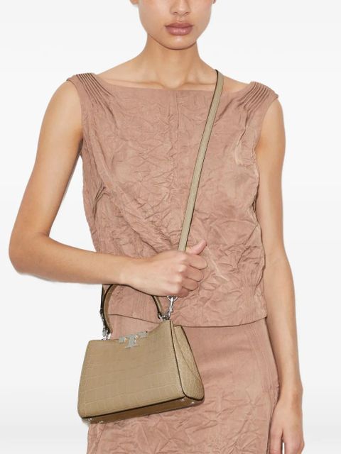 Tory Burch mini Eleanor croc-embossed satchel - Neutrals - zdjęcie produktu nr 2