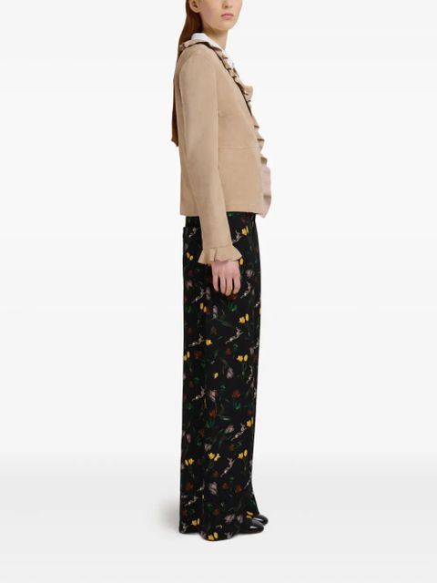 Marni floral-print wide-leg trousers - Black - zdjęcie produktu nr 2