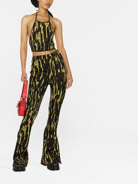 AMBUSH jacquard-pattern strapless top - Black - zdjęcie produktu nr 2