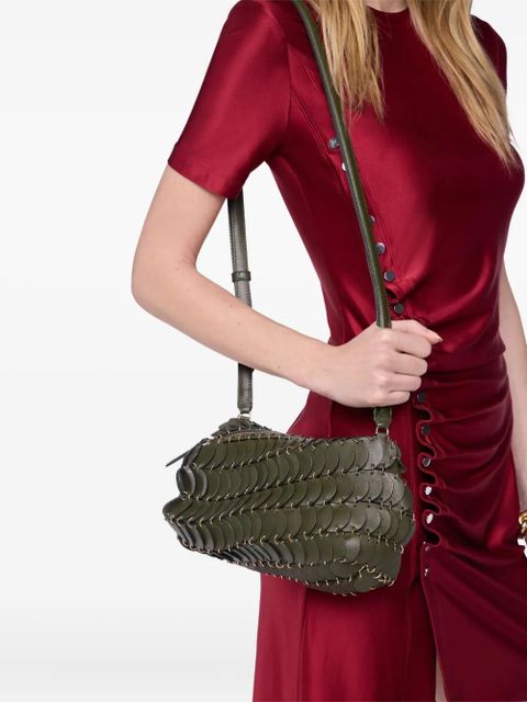 Rabanne Paco leather cross body bag - Green - zdjęcie produktu nr 2