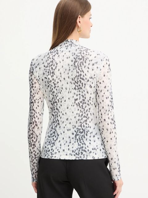 Karl Lagerfeld bluzka damska kolor biały gładka A4W17044