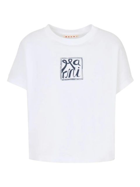 Marni logo-print T-shirt - White - zdjęcie produktu nr 1
