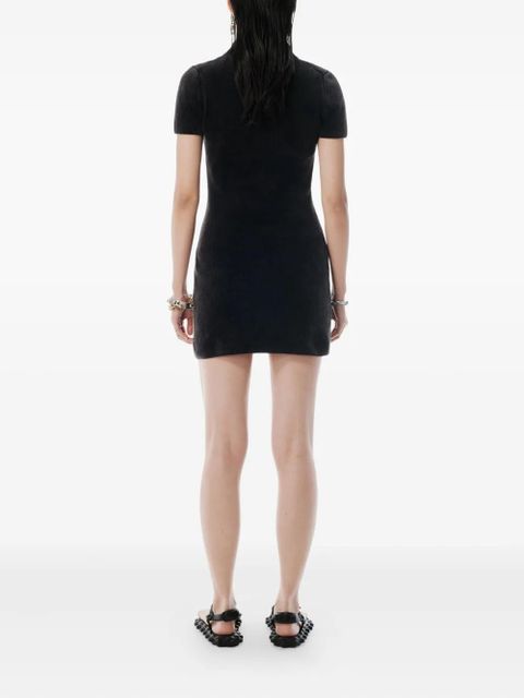 Alexander Wang ribbed polo dress - Black
