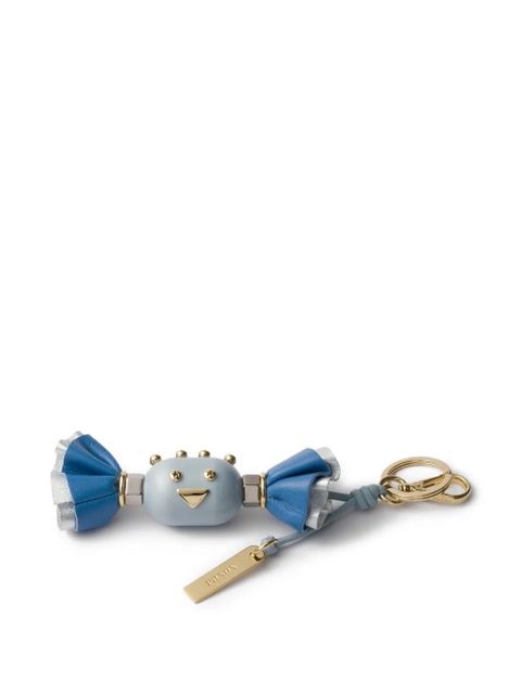 Prada Candy leather keyring - Blue - zdjęcie produktu nr 1