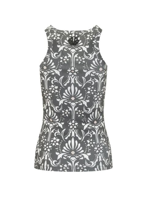 PINKO baroque-print tank top - Grey - zdjęcie produktu nr 2