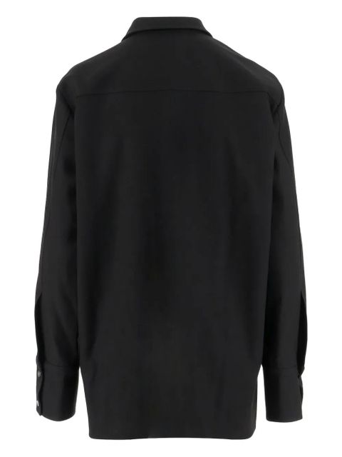 Jil Sander double-breasted virgin-wool coat - Black - zdjęcie produktu nr 2
