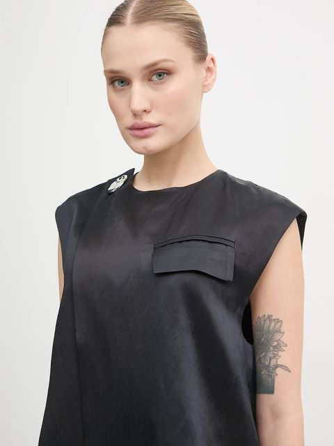 Day Birger et Mikkelsen kamizelka z domieszką lnu Marlin