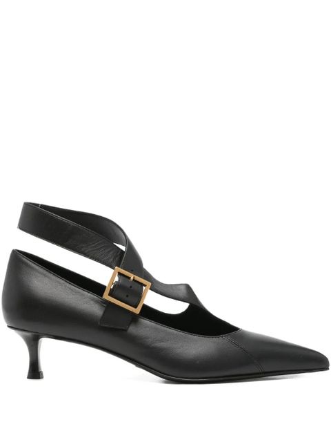 KHAITE 45mm Sloan buckle-strap pumps - Black