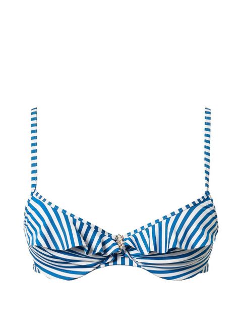 TWINSET striped knitted bikini top - Blue - zdjęcie produktu nr 1