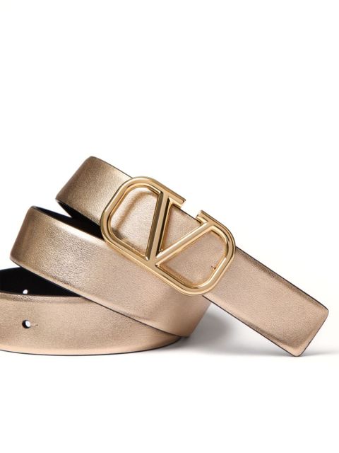 Valentino Garavani VLogo Signature reversible belt - Gold