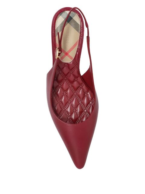 Burberry 60mm leather pumps - Red