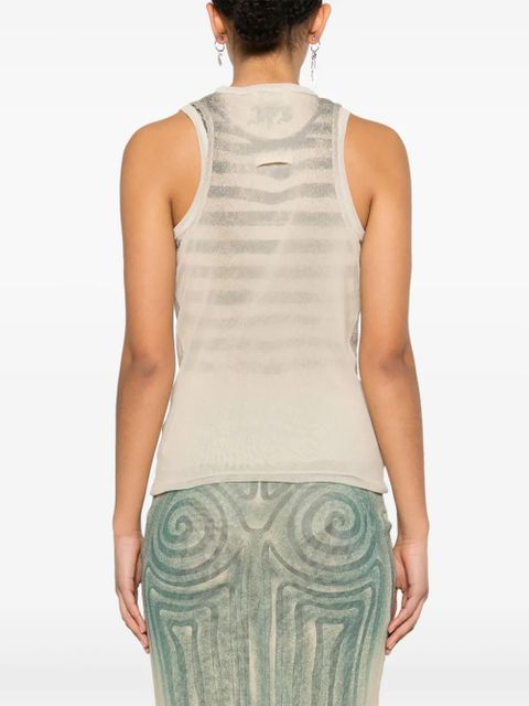 Jean Paul Gaultier printed tank top - Neutrals - zdjęcie produktu nr 2