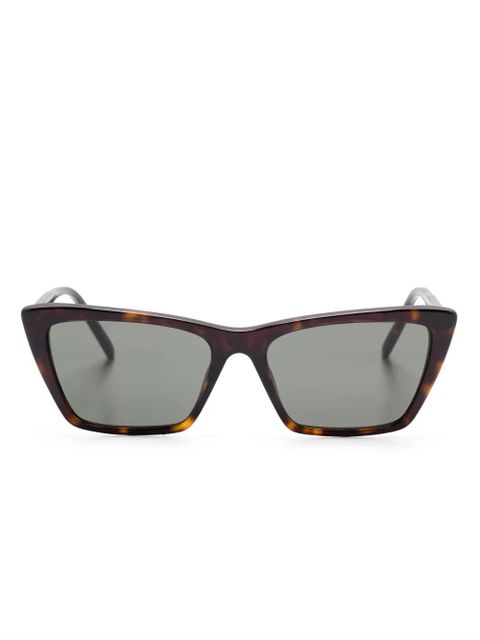 Saint Laurent Eyewear Mica Thin sunglasses - Brown - zdjęcie produktu nr 1