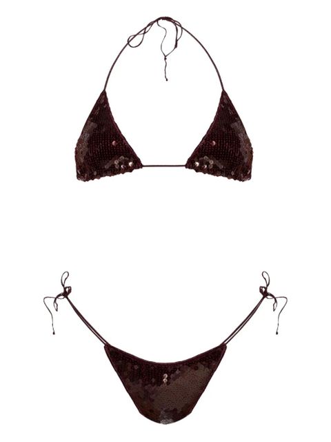 Oséree Paillettes bikini - Red - zdjęcie produktu nr 1