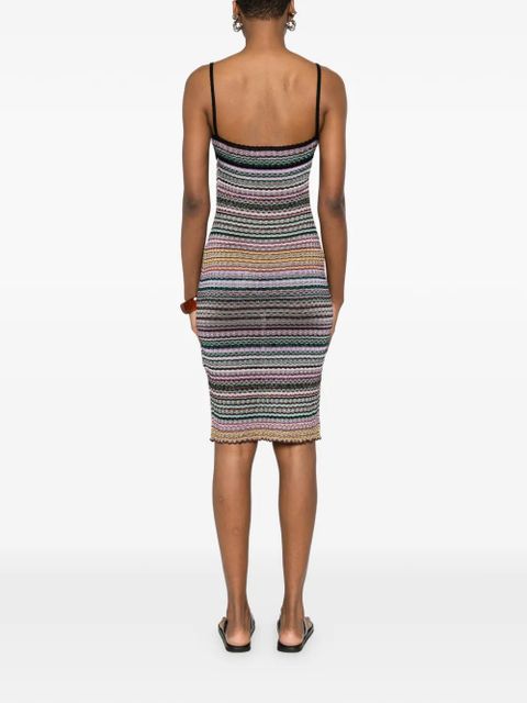 Missoni striped trim dress - Yellow