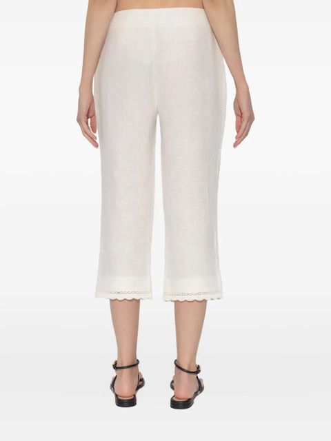 Posse Effi lace-trim trousers - Neutrals