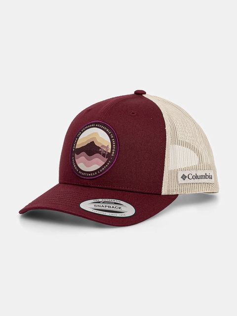 Columbia czapka kolor bordowy gładka 1652541 - zdjęcie produktu nr 1