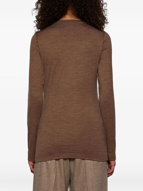 LOEWE logo-embroidered T-shirt - Brown - zdjęcie produktu nr 2