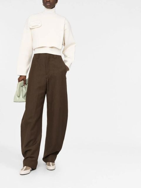 FENDI pocket-detail roll neck jumper - Neutrals - zdjęcie produktu nr 2