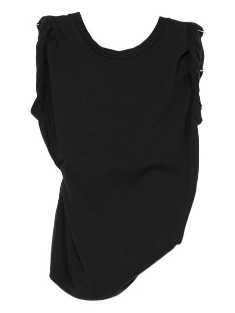 OUR LEGACY twisted boat-neck top - Black - zdjęcie produktu nr 1
