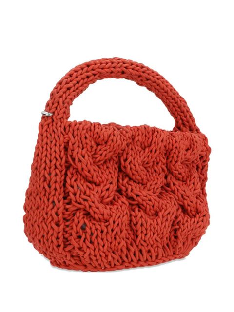 JW Anderson braided leather tote bag - Orange