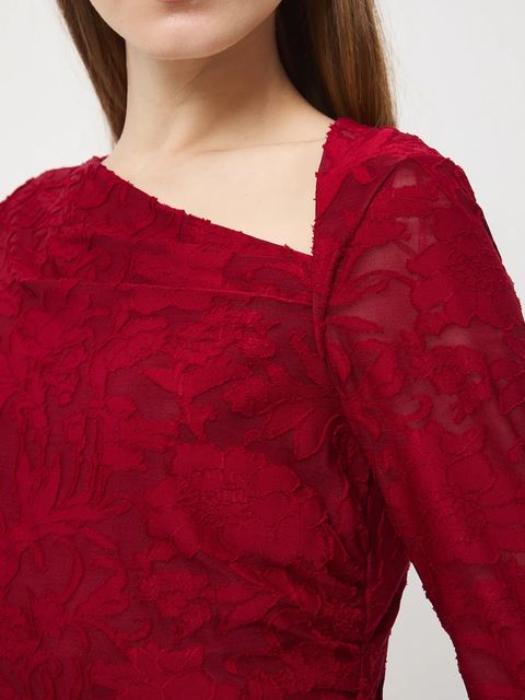 Medicine sukienka kolor czerwony mini dopasowana