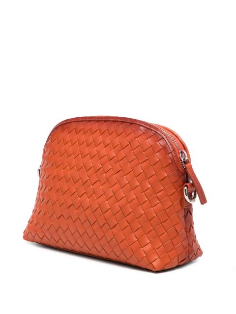 DRAGON DIFFUSION Chunky Fellini woven clutch bag - Orange