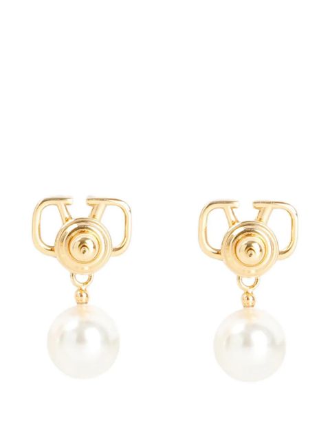 Valentino Garavani logo earrings - Gold - zdjęcie produktu nr 2