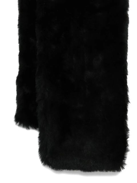 TOTEME shearling scarf - Black - zdjęcie produktu nr 2