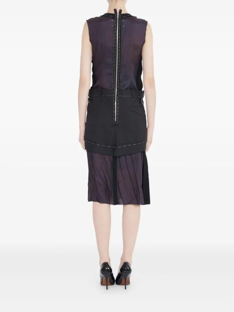 Maison Margiela layered sleeveless dress - Purple