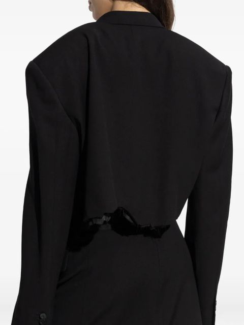 Balenciaga single-breasted notched lapels blazer - Black