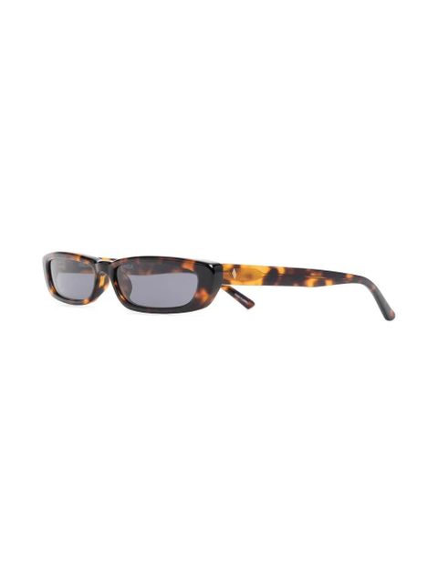 The Attico Thea rectangle-frame sunglasses - Brown - zdjęcie produktu nr 2