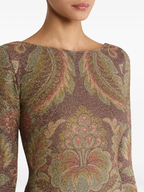 ETRO paisley glitter top - Brown - zdjęcie produktu nr 2