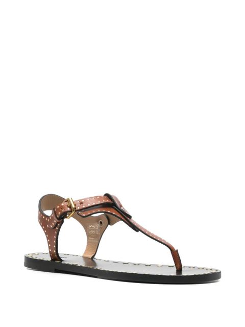 ISABEL MARANT Joonya studded flat sandals - Brown - zdjęcie produktu nr 2