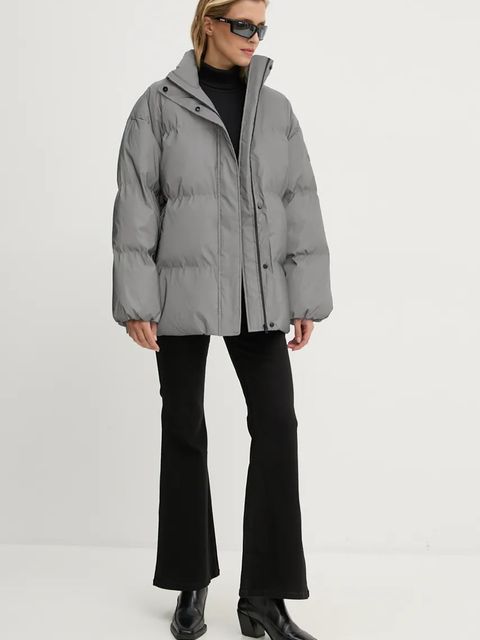 2NDDAY kurtka Santiago damska kolor szary zimowa oversize 2245112509 - zdjęcie produktu nr 2